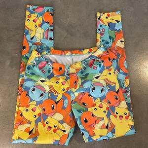 Pokemon character leggings pants youth girls Medium Large 10/12 collector bottom